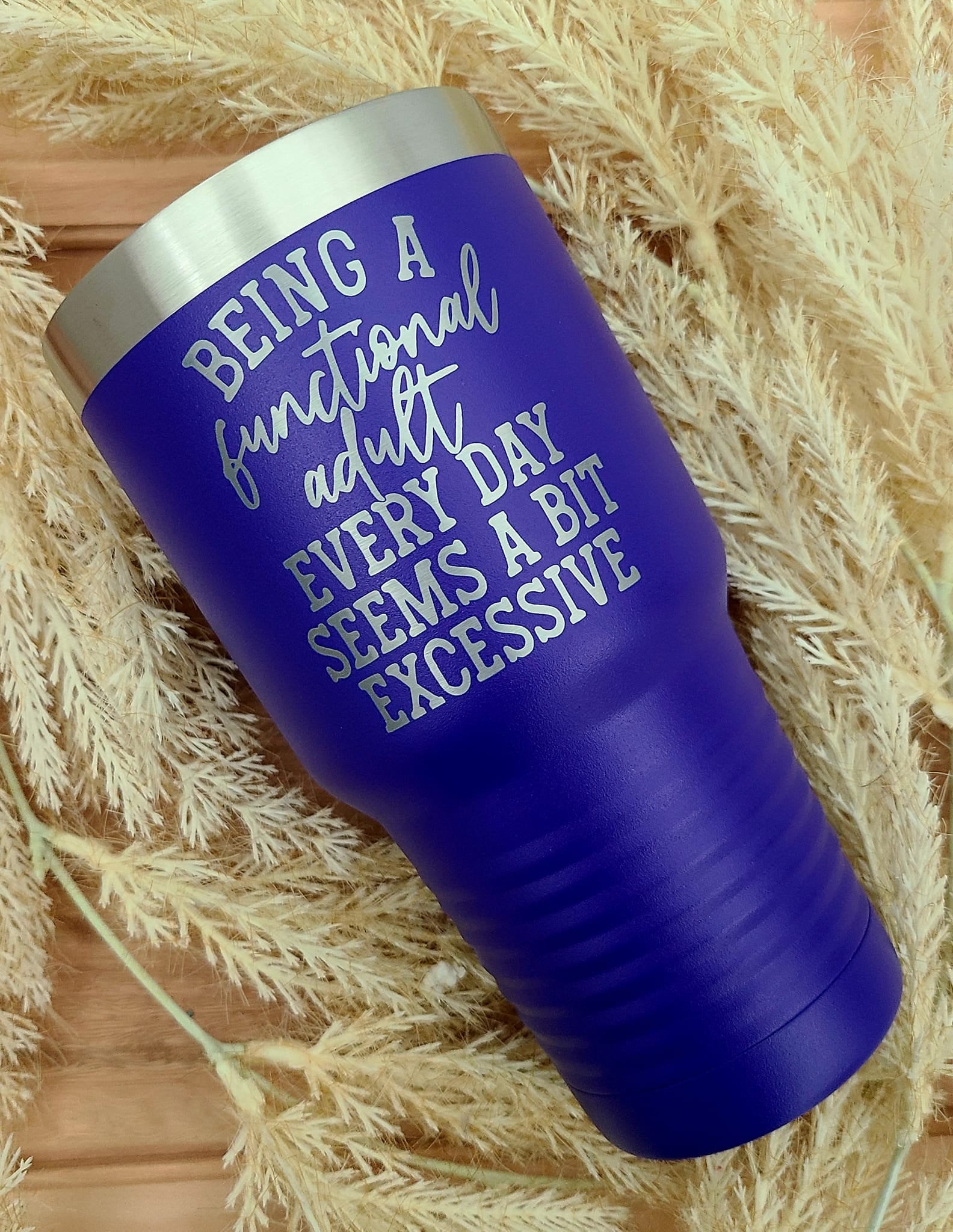 Engraved Travel Mug: Personalized Insulated Stainless Steel, 30 oz