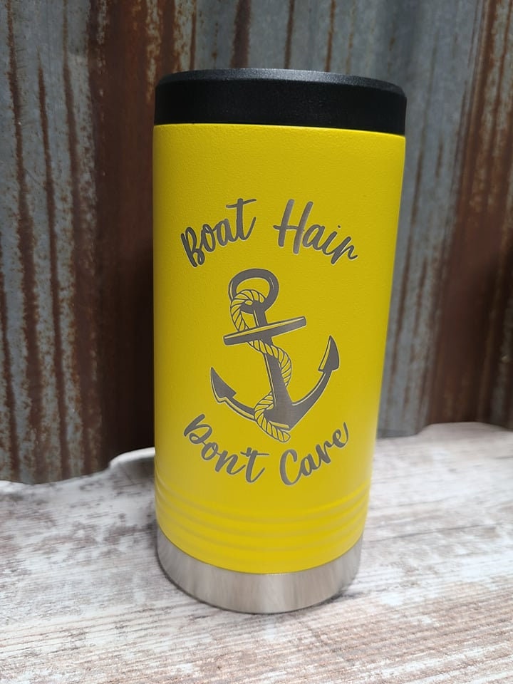 Personalized Logo Can Holder: Custom Engraved Stainless Steel Beverage Cooler