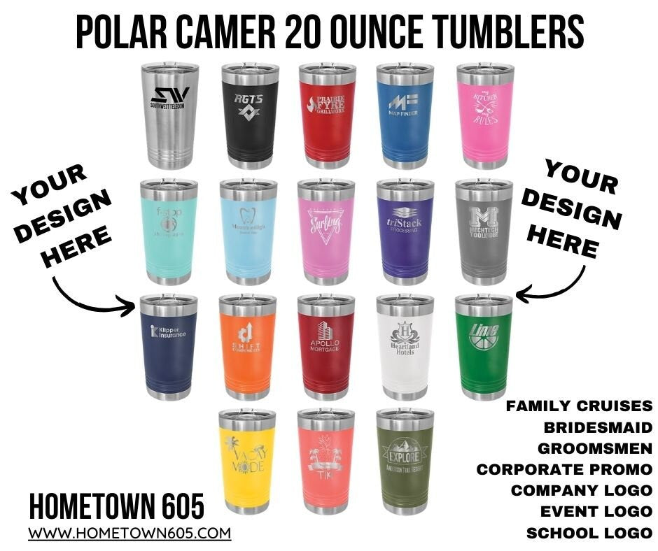 Personalized Engraved 20oz Tumbler • Custom Stainless Steel Cup