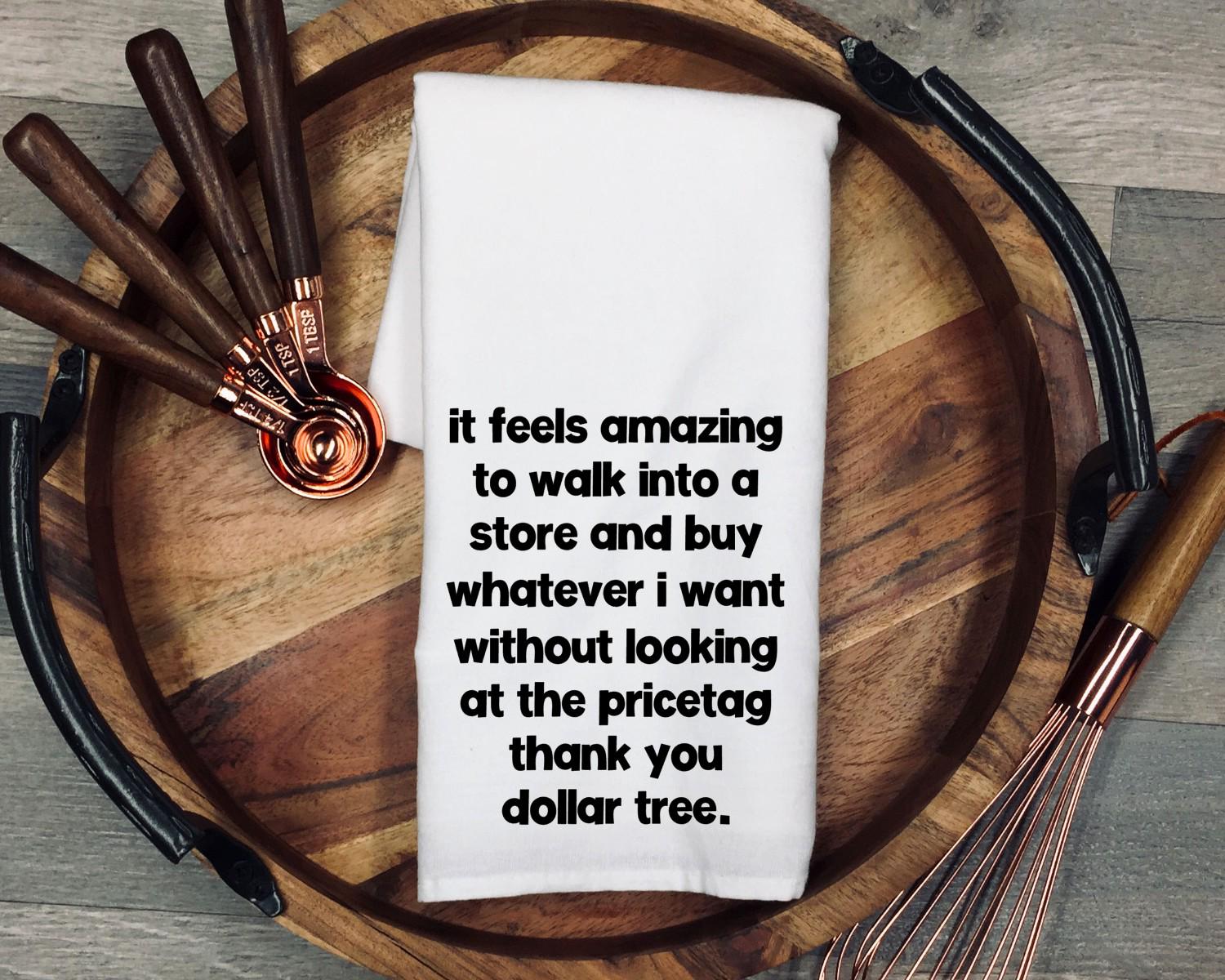 Funny "Figment of My Imagination" Tea Towel: 100% Cotton Flour Sack Dish Cloth Gift