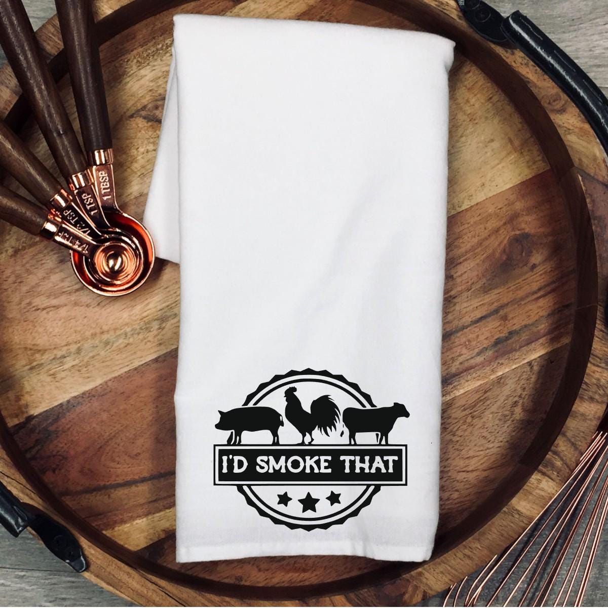 I'd Smoke That BBQ Towel, Grilling Gift for Dad