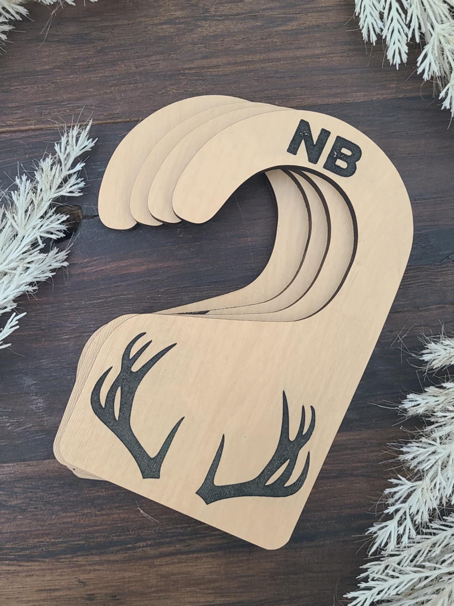 Woodland Nursery Closet Dividers: Baby Clothes Size Markers