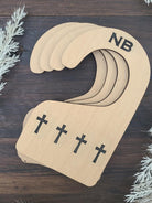 Cross Wood Baby Closet Dividers: Nursery Clothes Size Markers for Baby