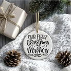 Personalized Mr & Mrs Christmas Ornament: First Christmas Keepsake