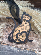 Personalized Cat Christmas Memorial Ornament, Pet Memorial Ornament, Cat Memorial Ornament, Loss of Cat Ornament