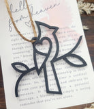 Cardinal Ornament • Heavenly Messenger Memorial Gift • Laser Cut Wood Sympathy Ornament• Personalized Keepsakememorial poem