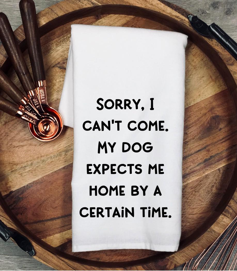 Funny Dog Lover Tea Towel, Dog Mom Gift, Dog Owner Humor, Pet Lover Kitchen Towel, Dog Lover Present