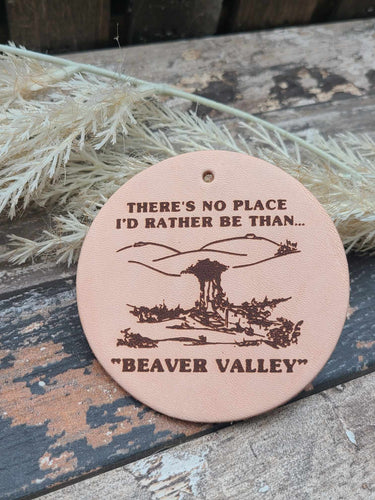 Leather Air Freshener- Beaver Valley