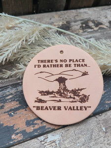 Leather Air Freshener- Beaver Valley