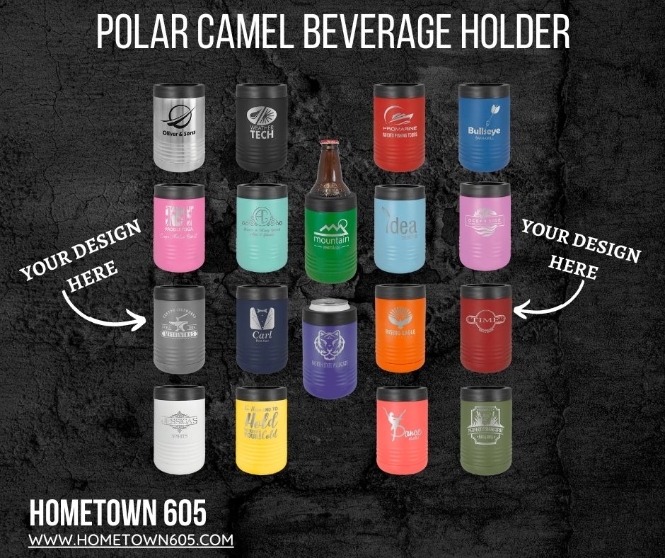 Polar Camel Slim Beverage Holder, Custom Drinkware, Beverage Holders, Tailgating, Custom Engraved Can Holder Personalized Gifts, Corporate