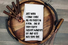 Funny Kitchen Tea Towel – ‘Ducks in a Row’ Flour Sack Dish Cloth – Housewarming & Christmas Gift