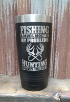Engraved Fishing Hunting Tumbler, Personalized Gift for Him