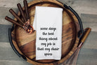 Funny Office Tea Towel: "My Chair Spins" Cotton Dish Cloth for Christmas