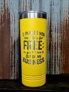 Laser Engraved 22 oz Skinny Tumbler: Insulated Custom Travel Mug