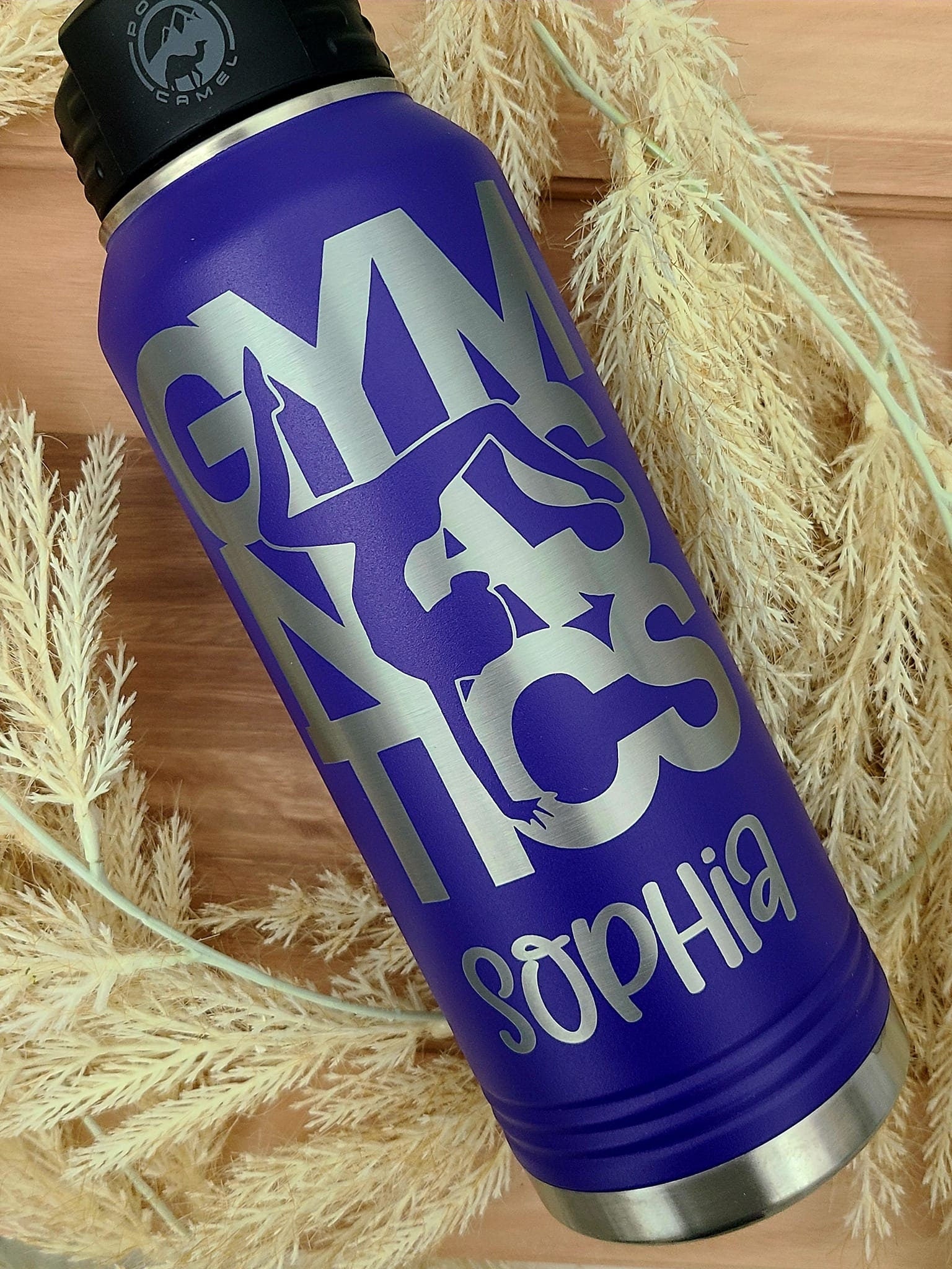 Laser Engraved 20 oz Insulated Water Bottle: Personalized Polar Camel Tumbler