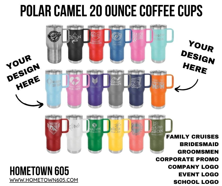 Personalized 20 oz Stainless Steel Tumbler, Laser Engraved Travel Mug