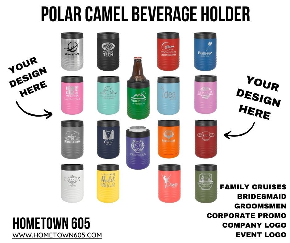 Beverage Holders, Custom Engraved Can Holder, Personalized Gifts, Bottle Holder custom logo, Engraved Beverage Holder, Custom Logo Gifts