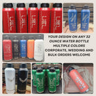 Engraved Insulated Water Bottle with Straw: Personalized 32 oz Stainless Steel