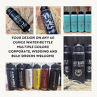 Engraved 40oz Insulated Water Bottle: Personalized Stainless Steel