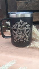 15 Oz Personalized Travel Mug: Laser Engraved Stainless Steel