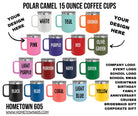 Personalized Insulated Coffee Mug: 15oz Stainless Steel Travel Mug