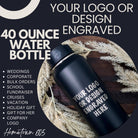 Engraved 40oz Insulated Water Bottle: Personalized Stainless Steel