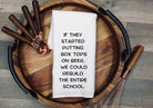 Funny "Box Tops on Beer" Tea Towel: Humorous Kitchen Decor