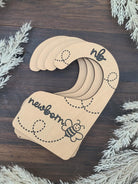 Bee Nursery Closet Dividers: Wood Baby Clothes Size Markers