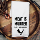 Meat is Murder BBQ Towel, Funny Grilling Gift