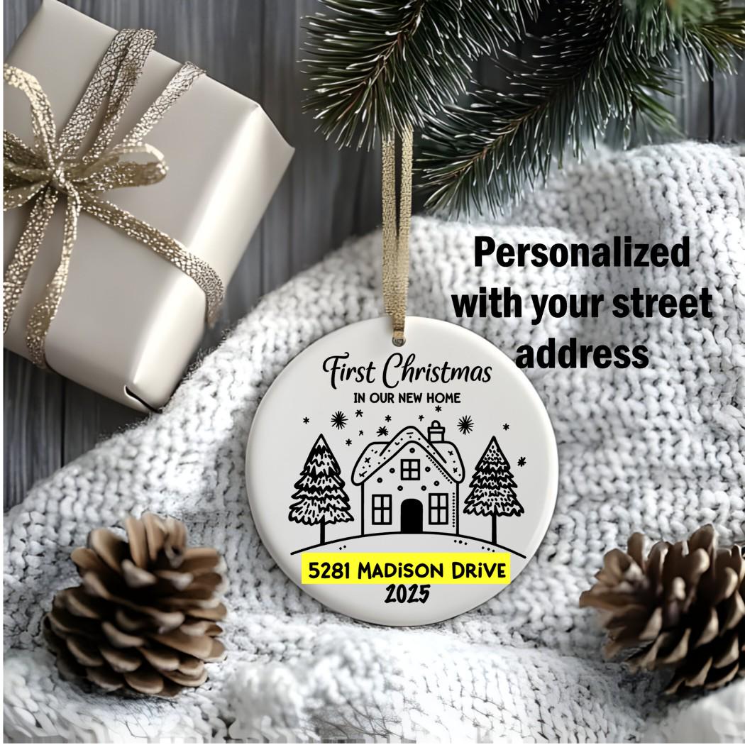 Personalized First Christmas Ornament: Mr. & Mrs. Keepsake