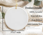 Personalized First Christmas Ornament 2025: Newlywed Keepsake Gift