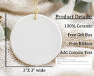 Personalized First Christmas Married Ornament: Mr & Mrs Ceramic Keepsake