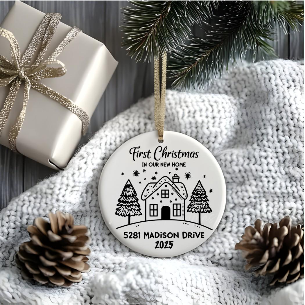 Personalized First Christmas Ornament: Mr. & Mrs. Keepsake