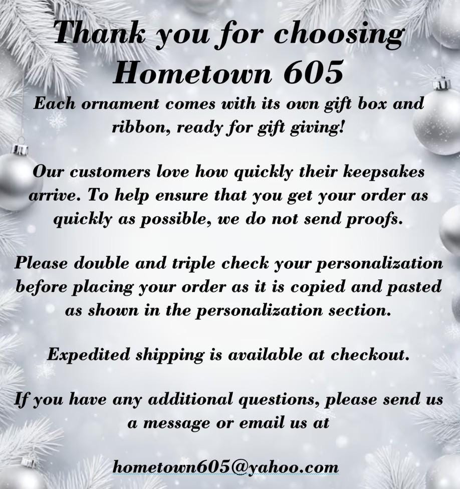 Personalized First Christmas Ornament: Mr. & Mrs. Keepsake