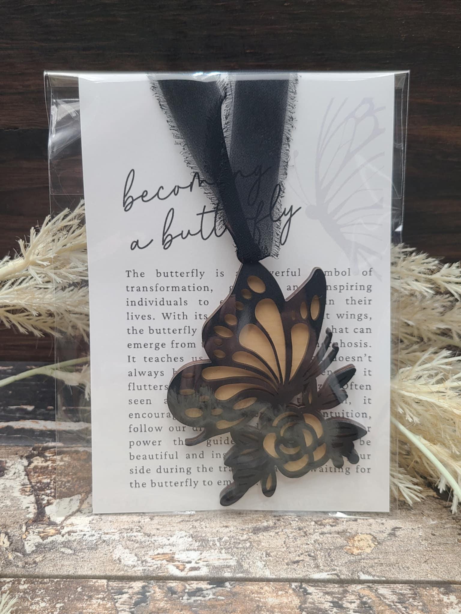 Custom Butterfly Memorial Ornament, Tribute, In Memory of, Fly Beside us every day, Sentimental Gift
