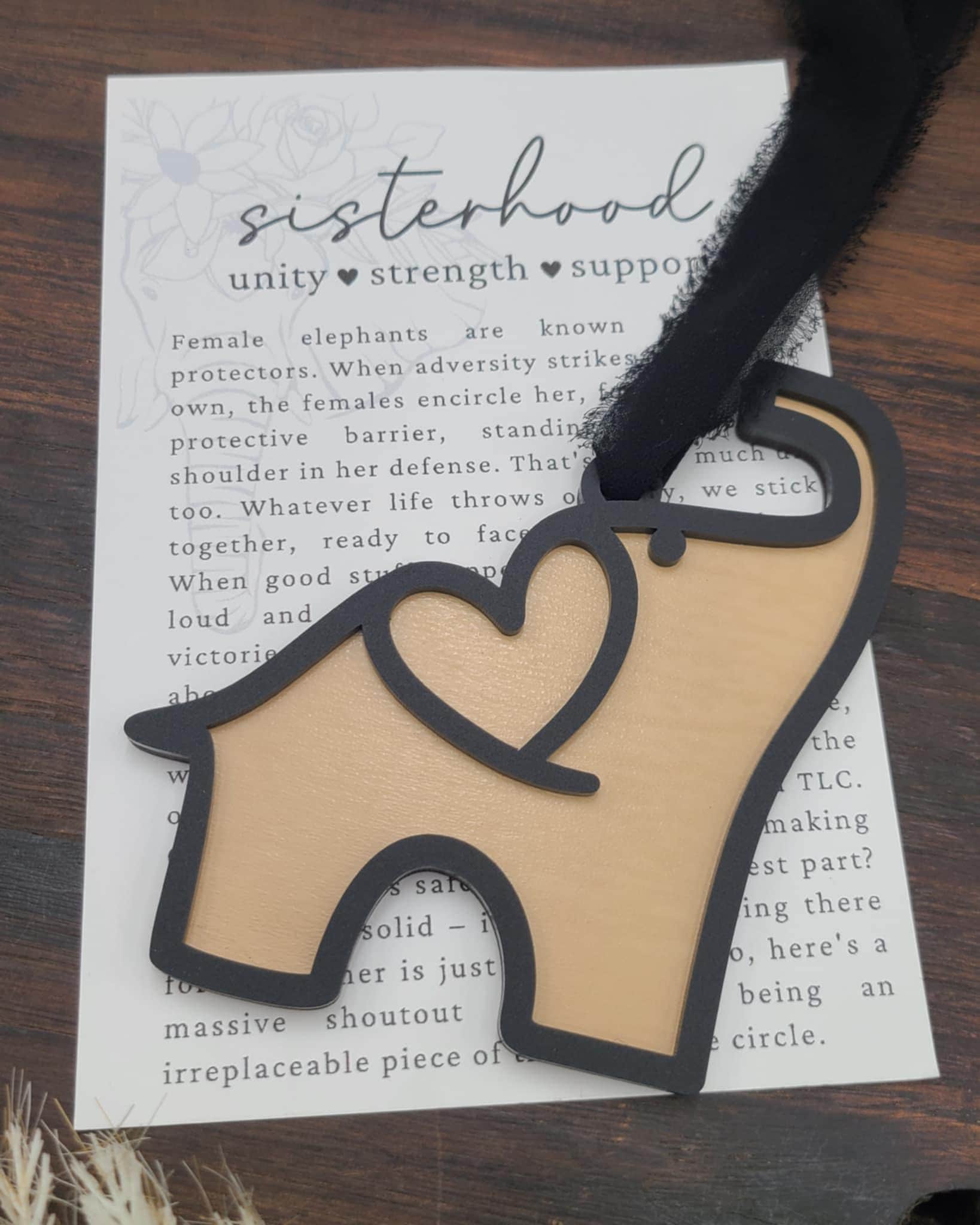 Handcrafted Wooden Elephant Ornament: Friendship Gift and Car Charm