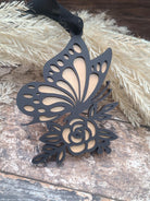 Custom Butterfly Memorial Ornament, Tribute, In Memory of, Fly Beside us every day, Sentimental Gift