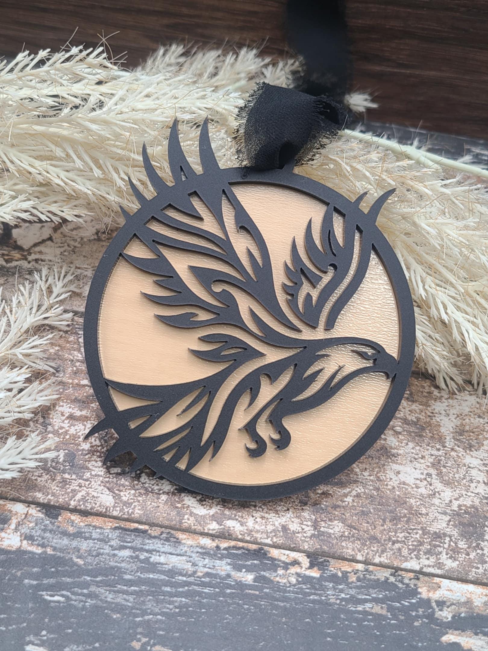 Custom Eagle Memorial Ornament, Tribute, In Memory of, Fly Beside us every day, Sentimental Gift