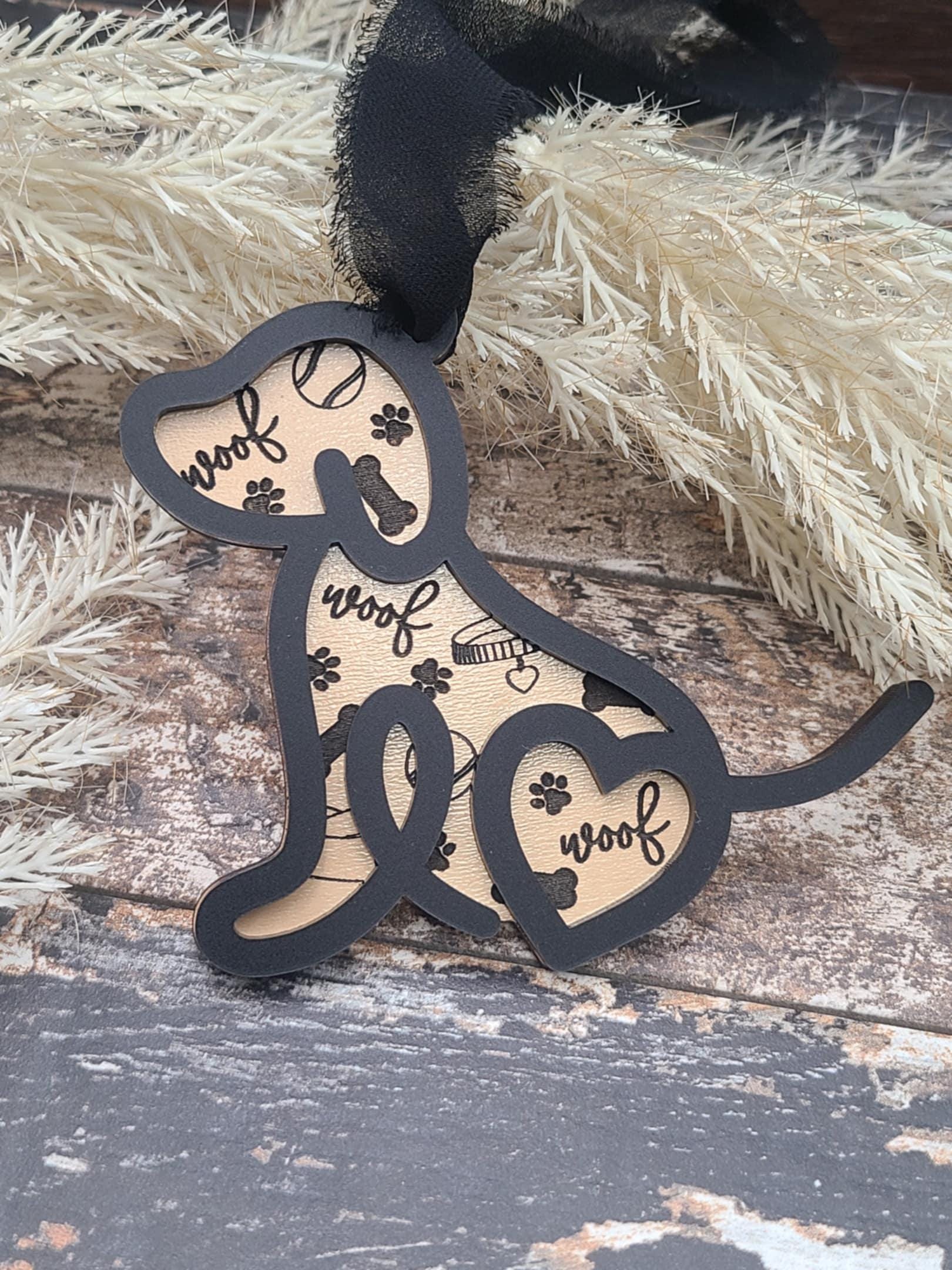 Personalized Dog Christmas Memorial Ornament, Pet Memorial Ornament, Dog Memorial Ornament, Loss of Dog Ornament