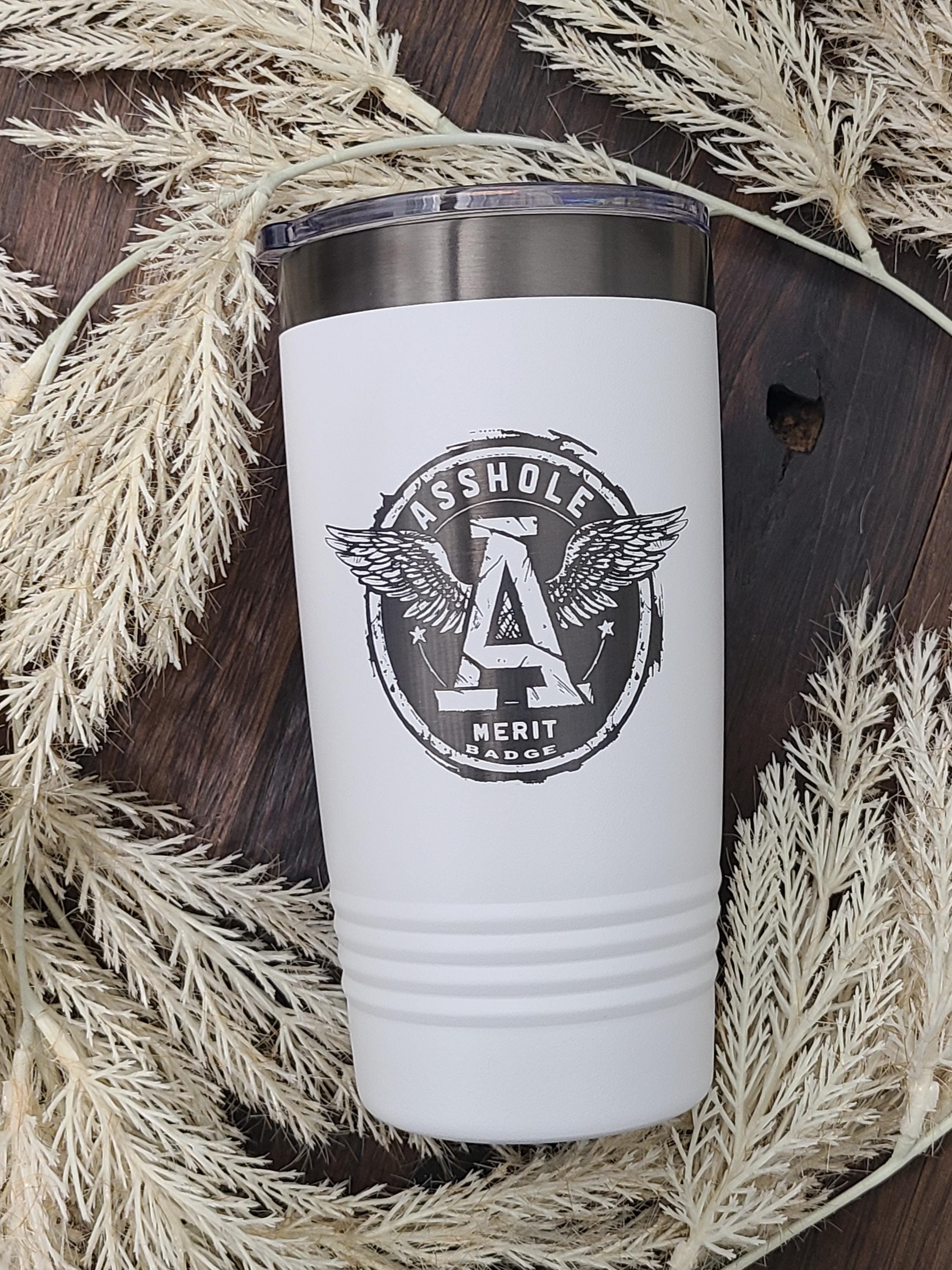 Custom engraved 20 oz stainless steel tumbler: Personalized Logo Gifts