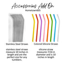 Silicone and Stainless Steel Straws