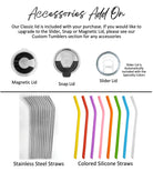 Custom Logo 20oz Tumbler • Bulk Laser Engraved Stainless Steel Cups • Business Branding Drinkware