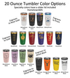 Personalized Engraved 20oz Tumbler • Custom Stainless Steel Cup