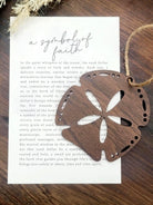 Sandollar - a symbol of Faith Story Card Ornament