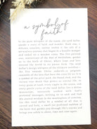 Sandollar - a symbol of Faith Story Card Ornament