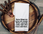 Funny Sarcastic Tea Towel, Unfiltered Thoughts Gift, Adult Humor Kitchen Towel, Funny Quote Gift, Coworker Present