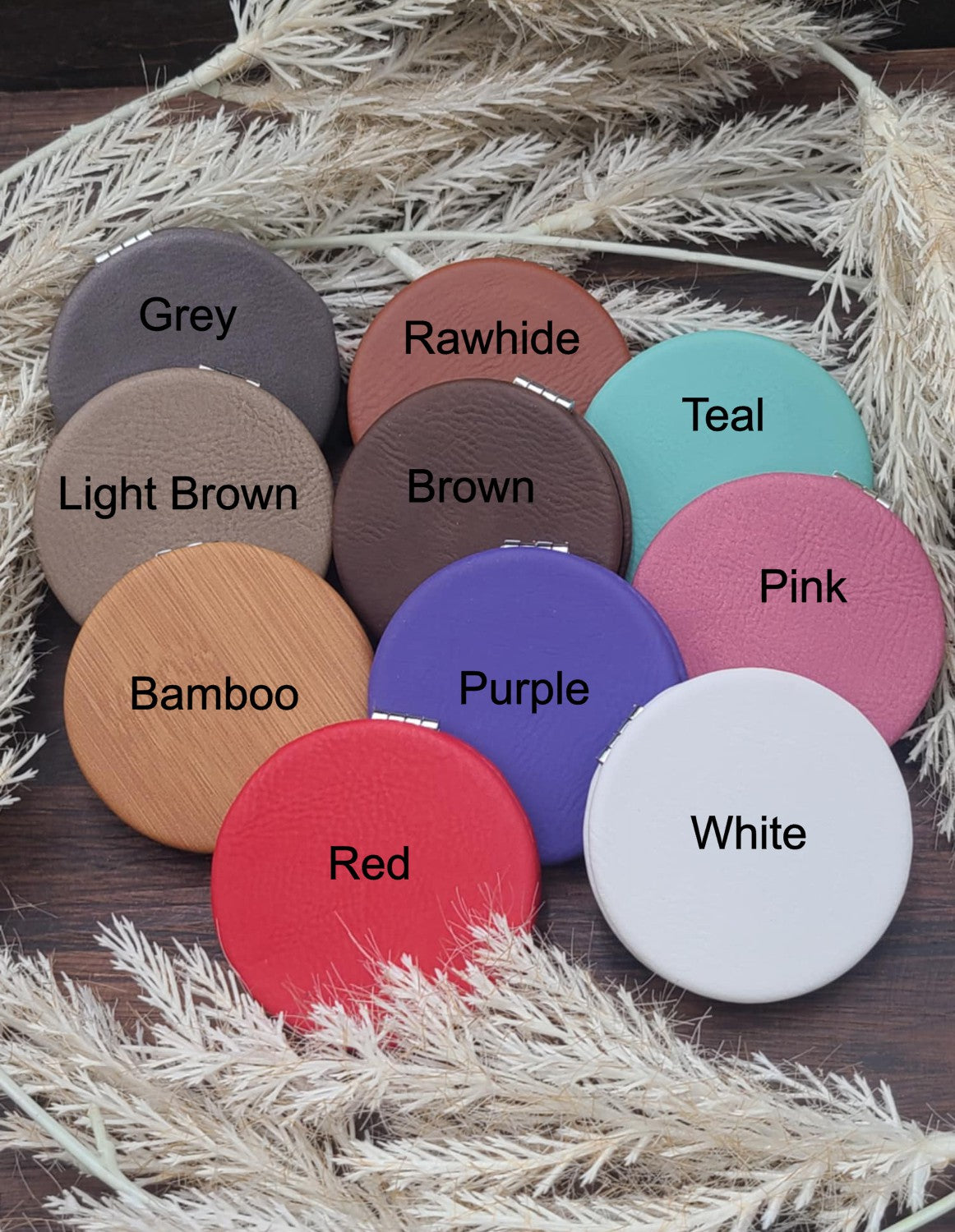 Remember your WHY Leather Compact Mirror – Hometown605