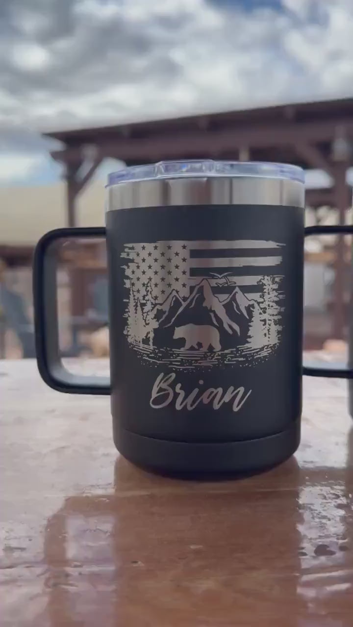 Laser Engraved 40 oz Polar Camel Travel Mug: Personalized Insulated Tumbler