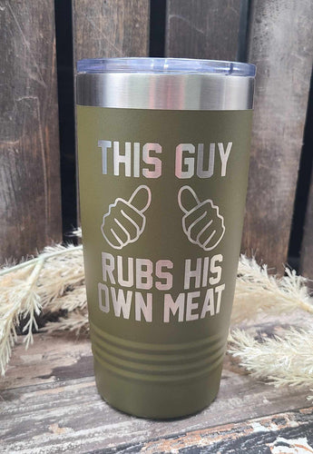 This guy rubs his own meat