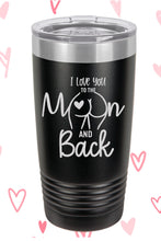 Load image into Gallery viewer, I love you to the moon and back Polar Camel Tumbler